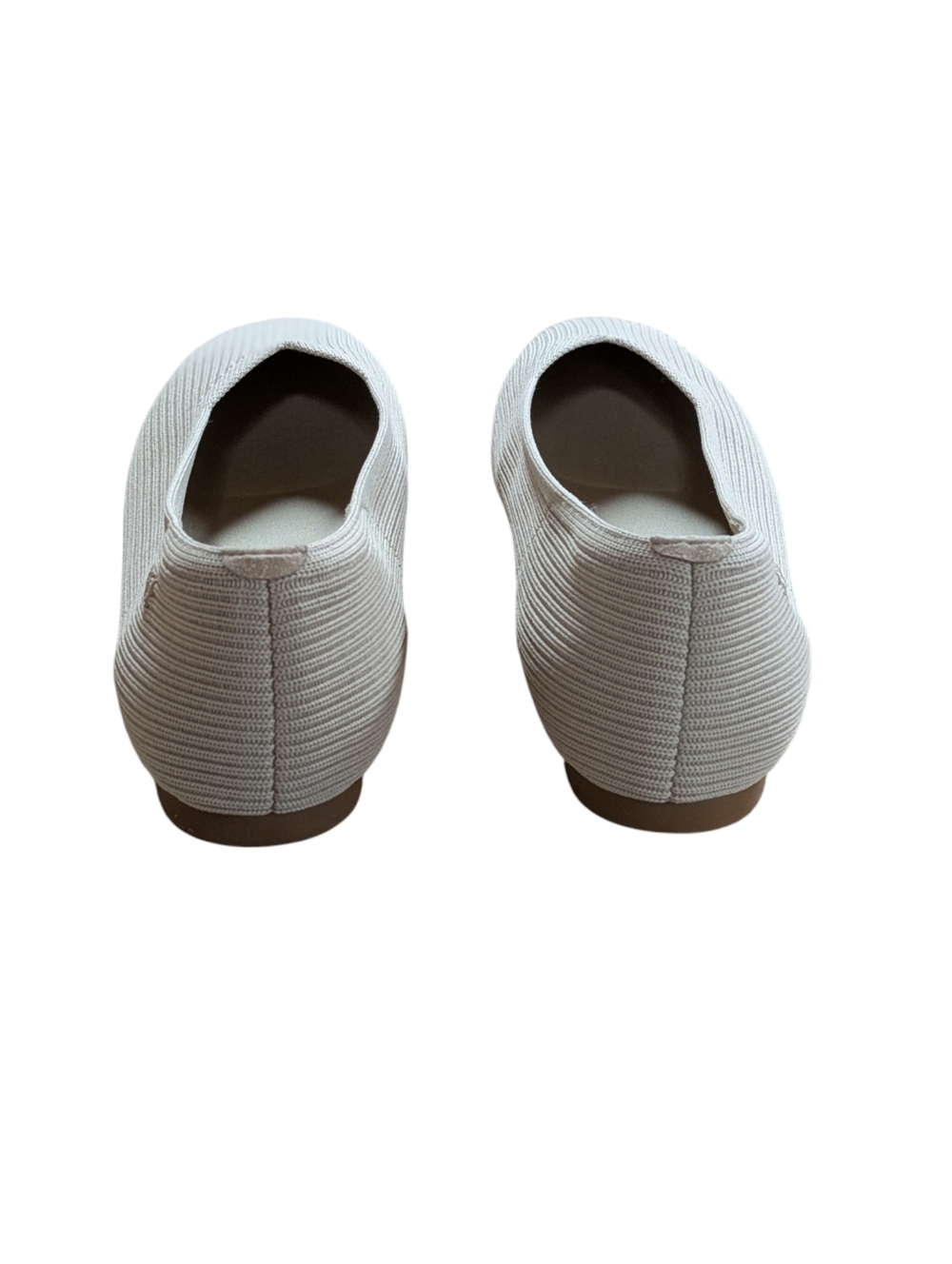 VIVAIA Margot Square Toe V-Cut Ballet Flats Almond Size 40 WIDE - Picture 6 of 10